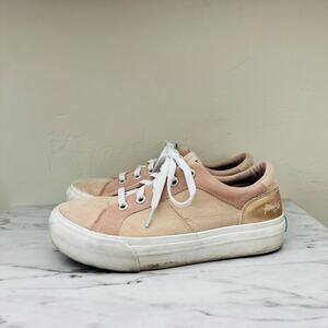 Blowfish Malibu Pink Suede Sneakers Women’s Size 9.5